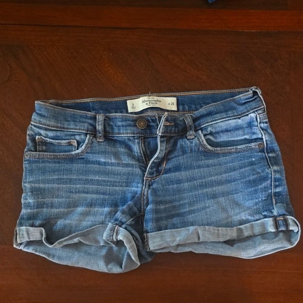 Abercrombie and Fitch, Size 2, Blue Jean Shorts
